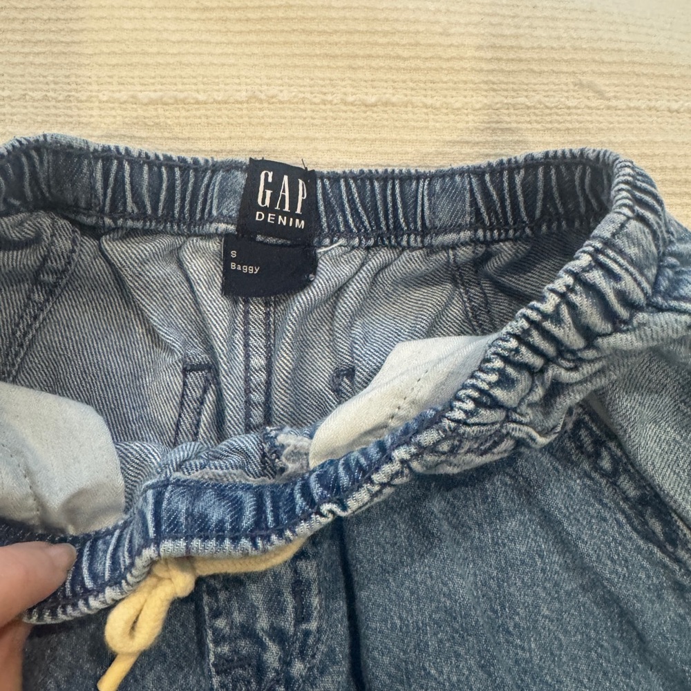 Two Pairs Wide leg girls jeans — Pink & Blue - Picture 6 of 7